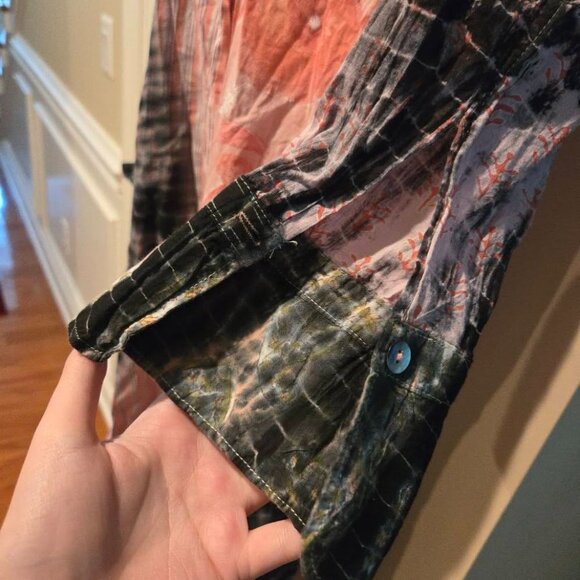 V. De. Vinster Patchwork Tie and Dye Dress Size Medium - Picture 9 of 16